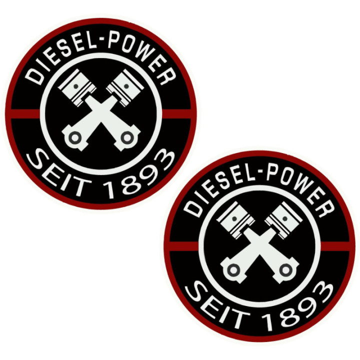 2x Diesel Power Since 1893 Stickers Decals - DecalsHouse