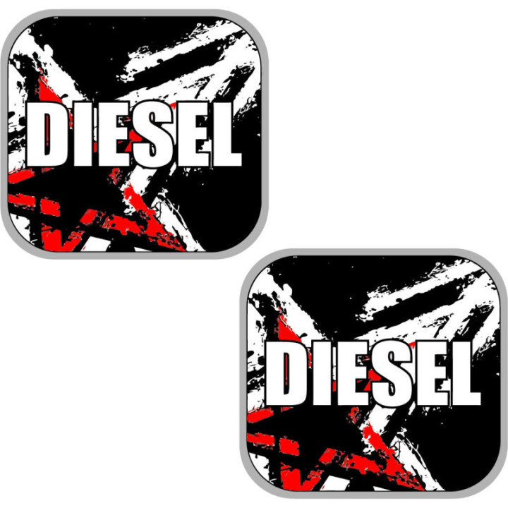 2x Diesel Style 6 Stickers Decals - DecalsHouse