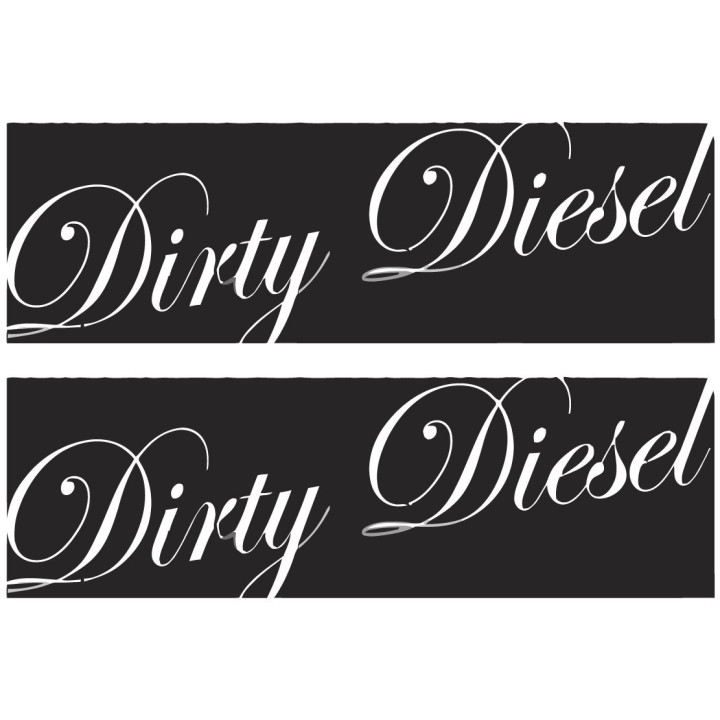 2x Dirty Diesel Dh Stickers Decals - DecalsHouse