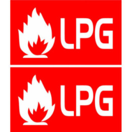 2x Lpg Diesel Stickers Decals - DecalsHouse