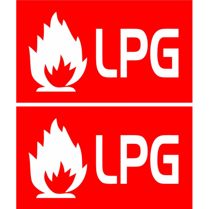 2x Lpg Diesel Stickers Decals - DecalsHouse