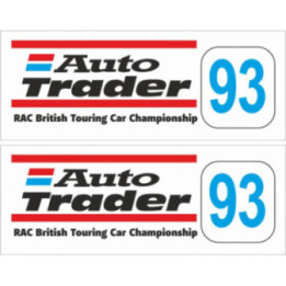 2x 1993 Auto Trader Rac British Touring Car Stickers Decals - DecalsHouse