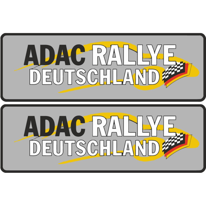 2x Adac Rallye Deutschland Stickers Decals - DecalsHouse