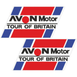 2x Avon Motor Tour Of Britain Rally Stickers Decals - DecalsHouse