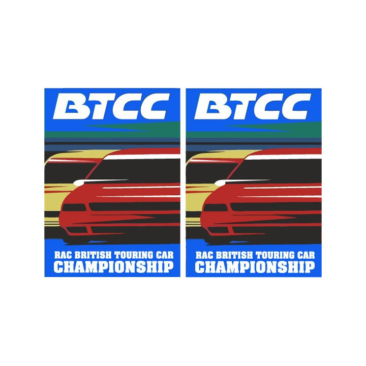 2x British Touring Car Championship Stickers Decals - DecalsHouse