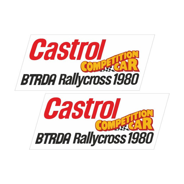 2x Btrda Rallycross 1980 [Converted] Stickers Decals - DecalsHouse