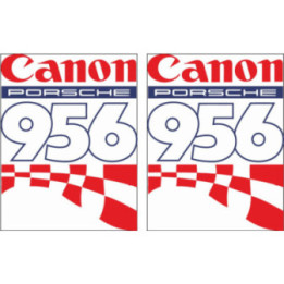2x Canon 956 Le Mans Stickers Decals - DecalsHouse