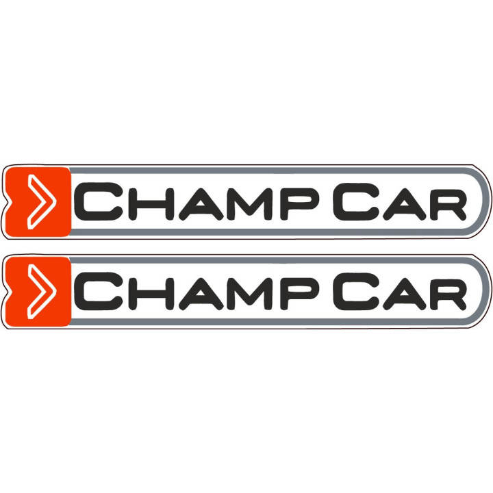 2x Champ Car Stickers Decals - DecalsHouse