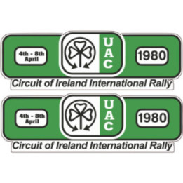 2x Circuit Of Ireland Stickers Decals - DecalsHouse
