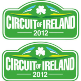 2x Circuit Of Ireland Style 3 Stickers Decals - DecalsHouse