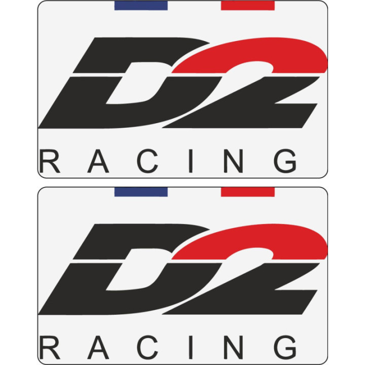 2x D2 Racing Stickers Decals - DecalsHouse