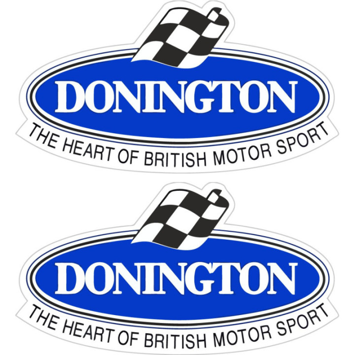 2x Donington Park Stickers Decals - DecalsHouse