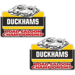 2x Duckhams Road Saloon Championship Racing Stickers Decals - DecalsHouse