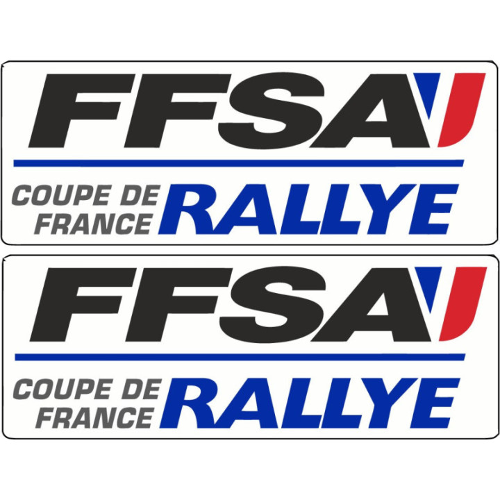 2x Ffsa Rallye Stickers Decals - DecalsHouse