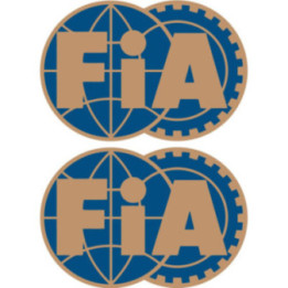 2x Fia Style 2 Stickers Decals - DecalsHouse