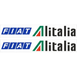 2x Fiat Alitalia 131 Rally Team Stickers Decals - DecalsHouse