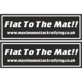 2x Fiat To The Mat Stickers Decals - DecalsHouse