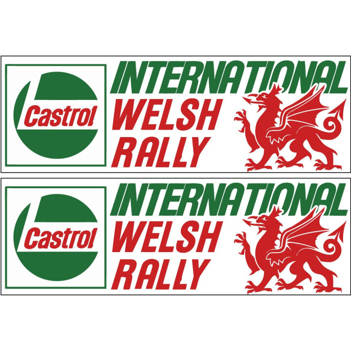 2x International Welsh Rally Stickers Decals - DecalsHouse