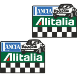 2x Lancia Stratos Rally Team Stickers Decals - DecalsHouse