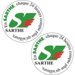 2x Le Sarthe Le Mans Stickers Decals - DecalsHouse