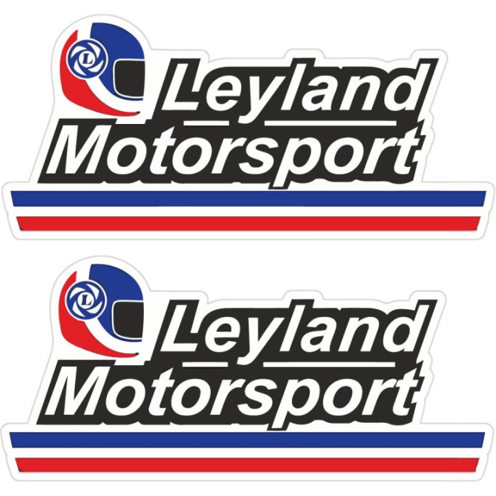 2x Leyland Motorsport Stickers Decals - DecalsHouse
