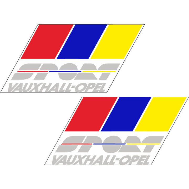 2x Opel Vauxhall Sport Stickers Decals - DecalsHouse