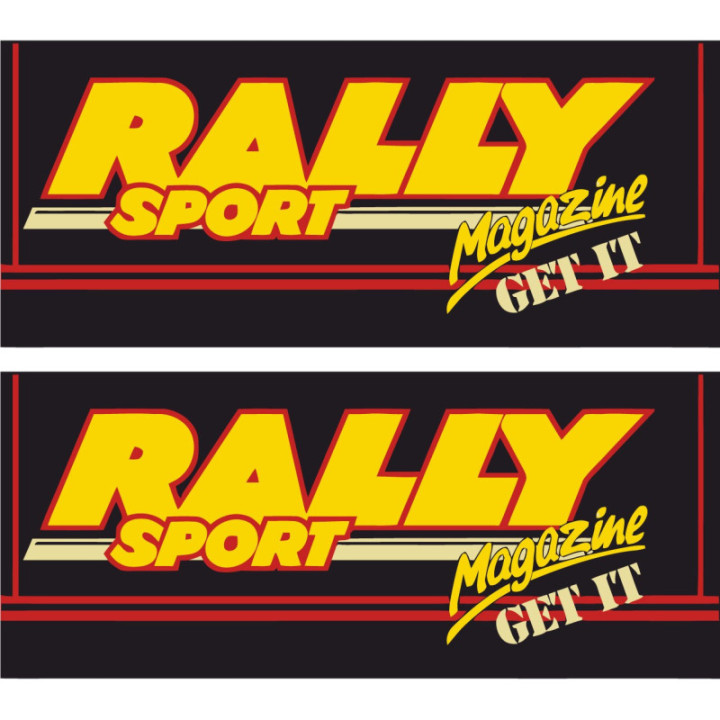2x Rally Sport Magazine Style 2 Stickers Decals - DecalsHouse