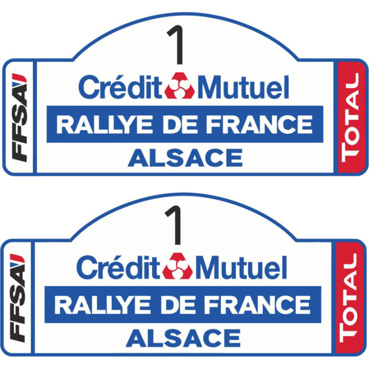 2x Rallye De France Stickers Decals - DecalsHouse