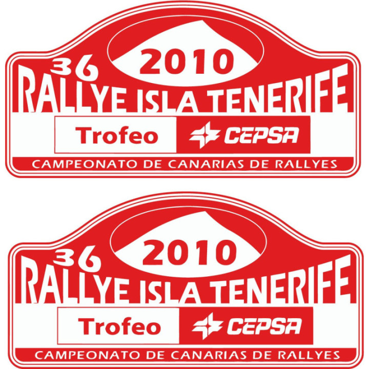 2x Rallye Isla Tenerife Stickers Decals - DecalsHouse