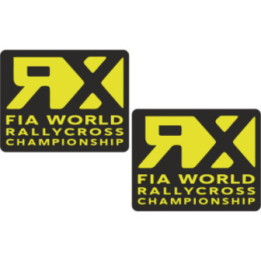 2x Rx Fia World Rallycross Championship Stickers Decals - DecalsHouse