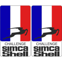 2x Simca Shell Challenge Stickers Decals - DecalsHouse