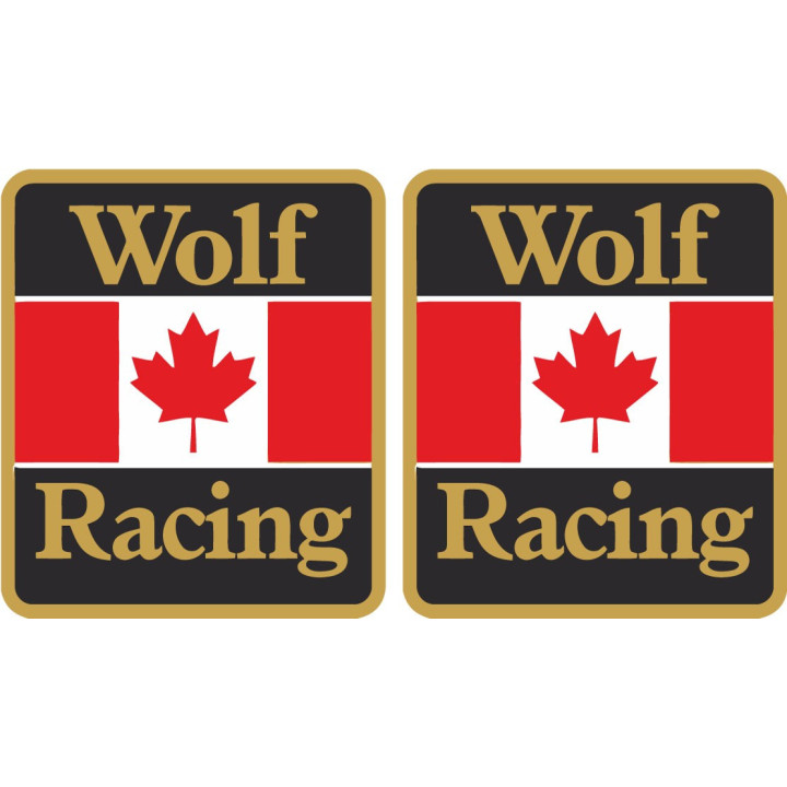 2x Walter Wolf Racing Stickers Decals - DecalsHouse