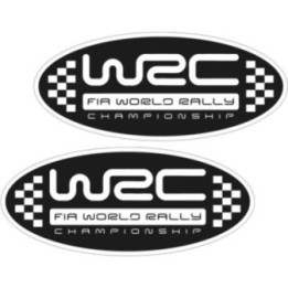 2x Wrc Fia World Rally Stickers Decals - DecalsHouse