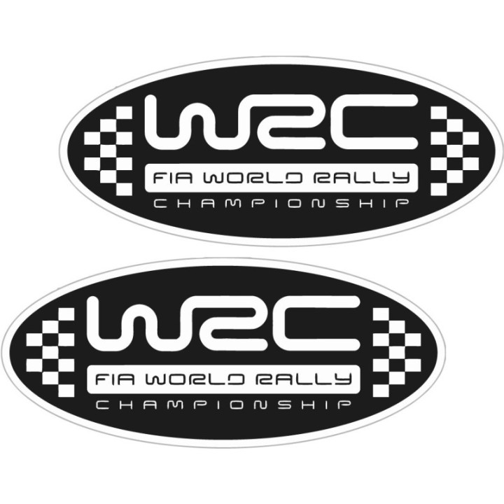 2x Wrc Fia World Rally Stickers Decals - DecalsHouse