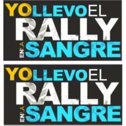 Yo Llevo El Rally En La Sangre Stickers (2-Pack)