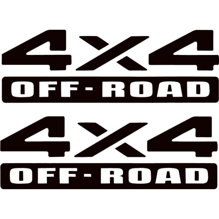 2x 4x4 Off Road 4wd Die Cut Style 10 Stickers Decals - DecalsHouse