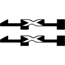 2x 4x4 Off Road 4wd Die Cut Style 12 Stickers Decals - DecalsHouse