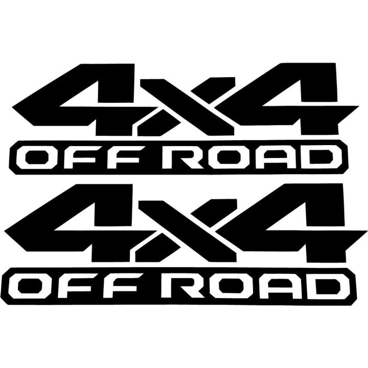 2x 4x4 Off Road 4wd Die Cut Style 14 Stickers Decals - DecalsHouse