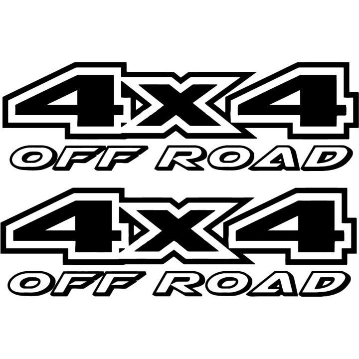 2x 4x4 Off Road 4wd Die Cut Style 2 Stickers Decals - DecalsHouse