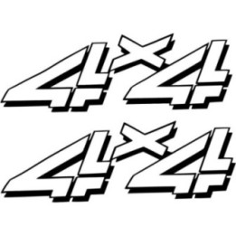 2x 4x4 Off Road 4wd Die Cut Style 6 Stickers Decals - DecalsHouse