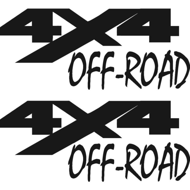 2x 4x4 Off Road 4wd Die Cut Style 7 Stickers Decals - DecalsHouse