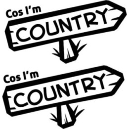2x Cos Im Country 4x4 4wd Off Road Die Cut Stickers Decals - DecalsHouse