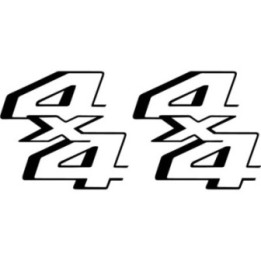 2x F250 Super Duty 4x4 Die Cut Stickers Decals - DecalsHouse