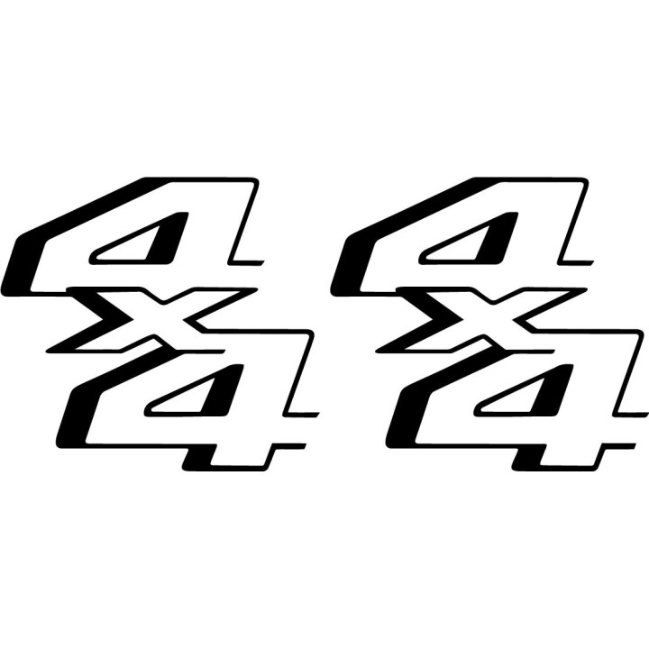 2x F250 Super Duty 4x4 Die Cut Stickers Decals - DecalsHouse