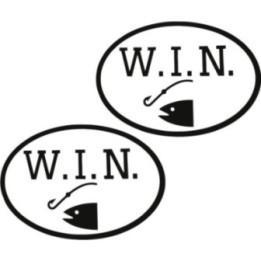 Bass Fishing Win Fishing 27 Die Cut Decals Stickers - DecalsHouse