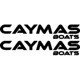 Caymas Boats Stickers – Marine Fishing Bass Boat Vinyl Decals (2-Pack)