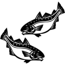 Cod Fish 29 Die Cut Decals Stickers - DecalsHouse