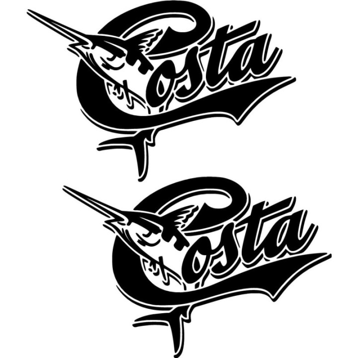 Costa Del Mar Fly Fishing 27 Die Cut Decals Stickers - DecalsHouse