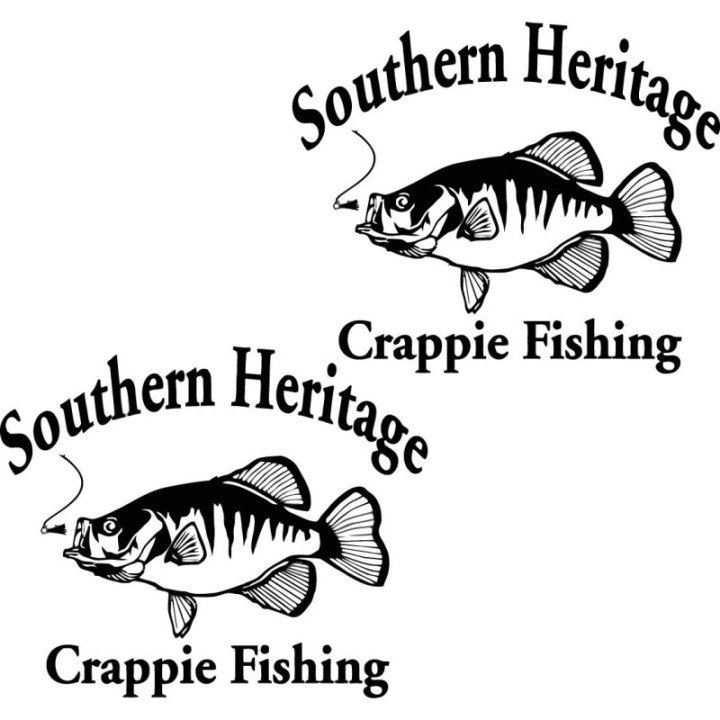 Crappie Decal 23 Fishing Die Cut Decals Stickers - DecalsHouse