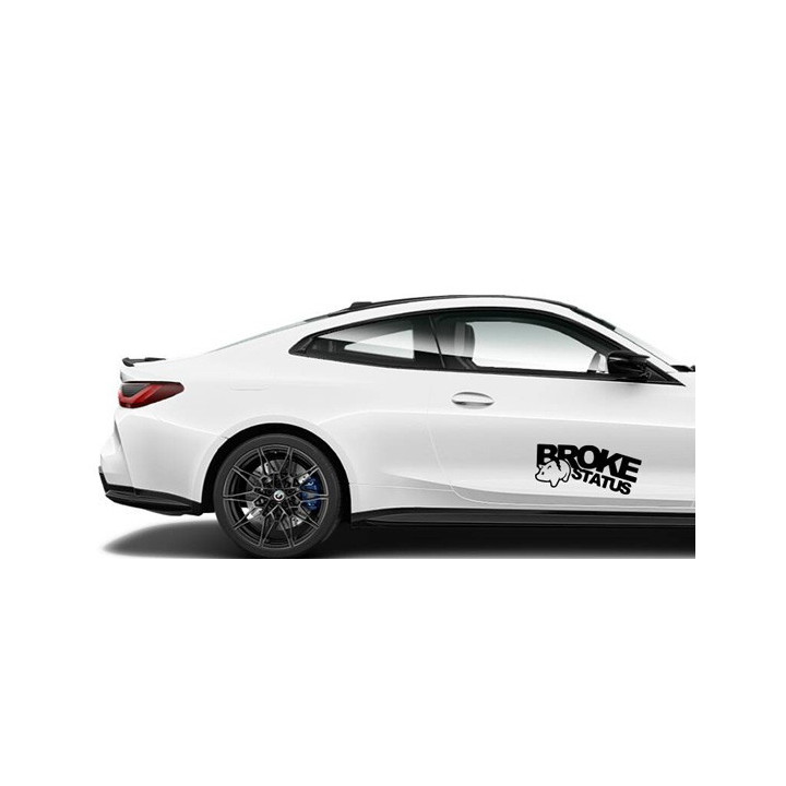 Buy Broke Status Decal Sticker Online